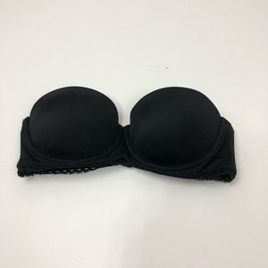 Calvin Klein Black Strapless Push Up Bra 32B